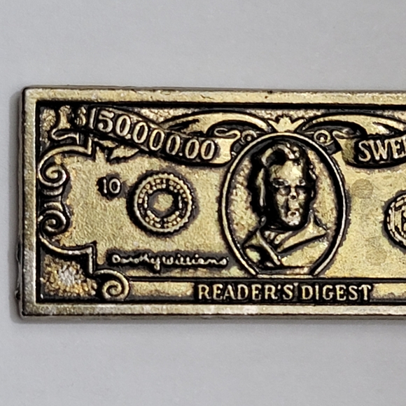 Reader's Digest 150,000 Metal Bill Knick Knack - Picture 11 of 12